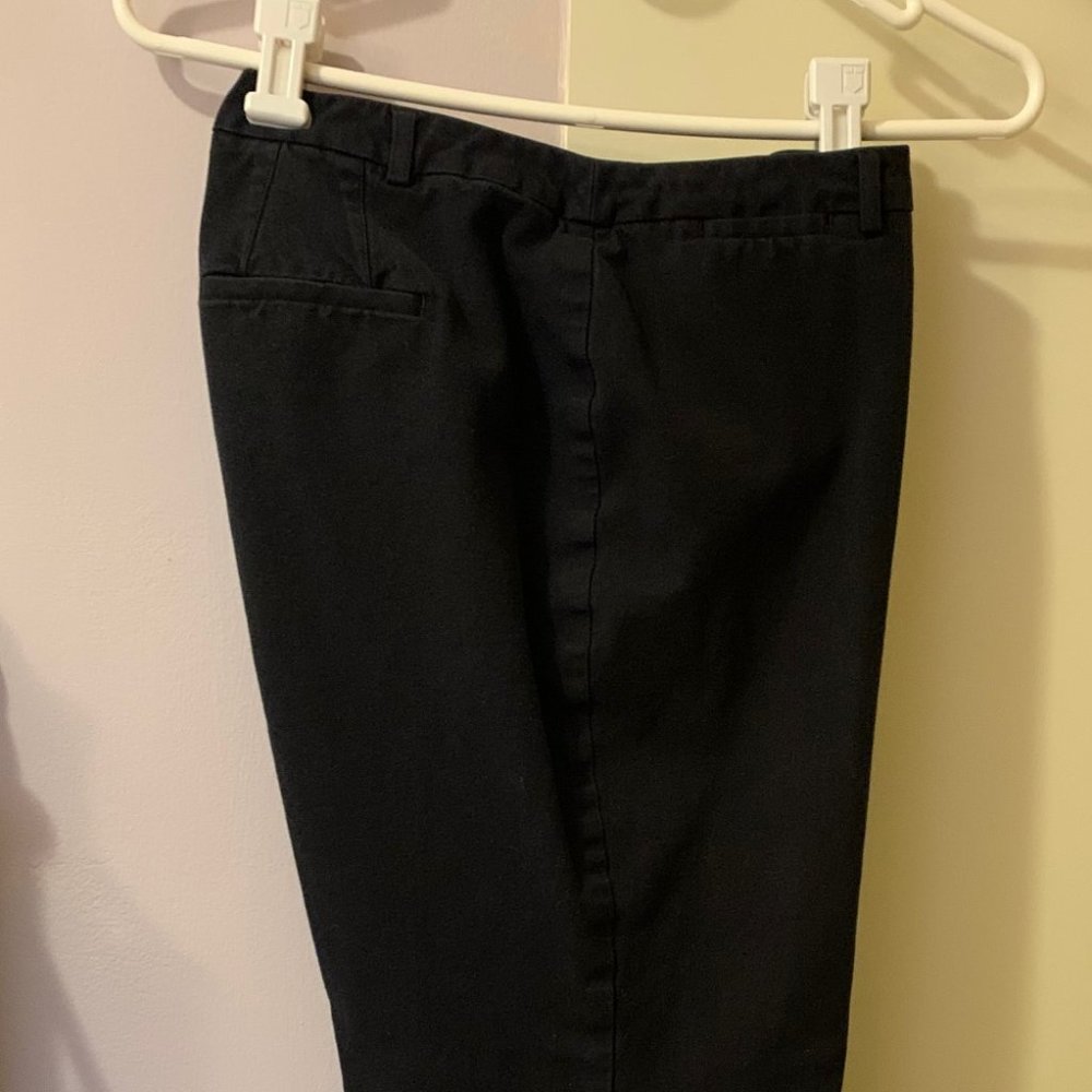 Chico's Ultra-Comfortable Cotton/Rayon Crop Trousers, Black, Size 2.5 (14 to 16)